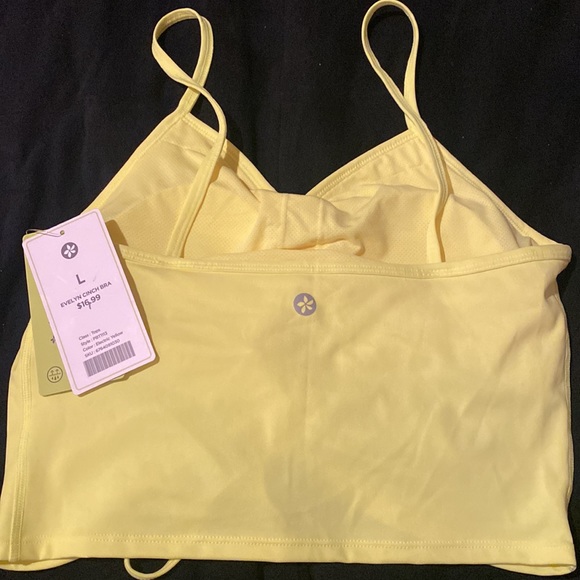 NWT Papaya Active Padded Evelyn Cinch Bra size L electric yellow - Picture 3 of 7